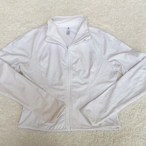 Yogalicious White Crop Top Jacket